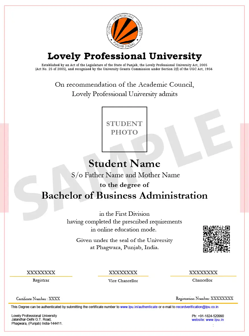 Online BBA degree