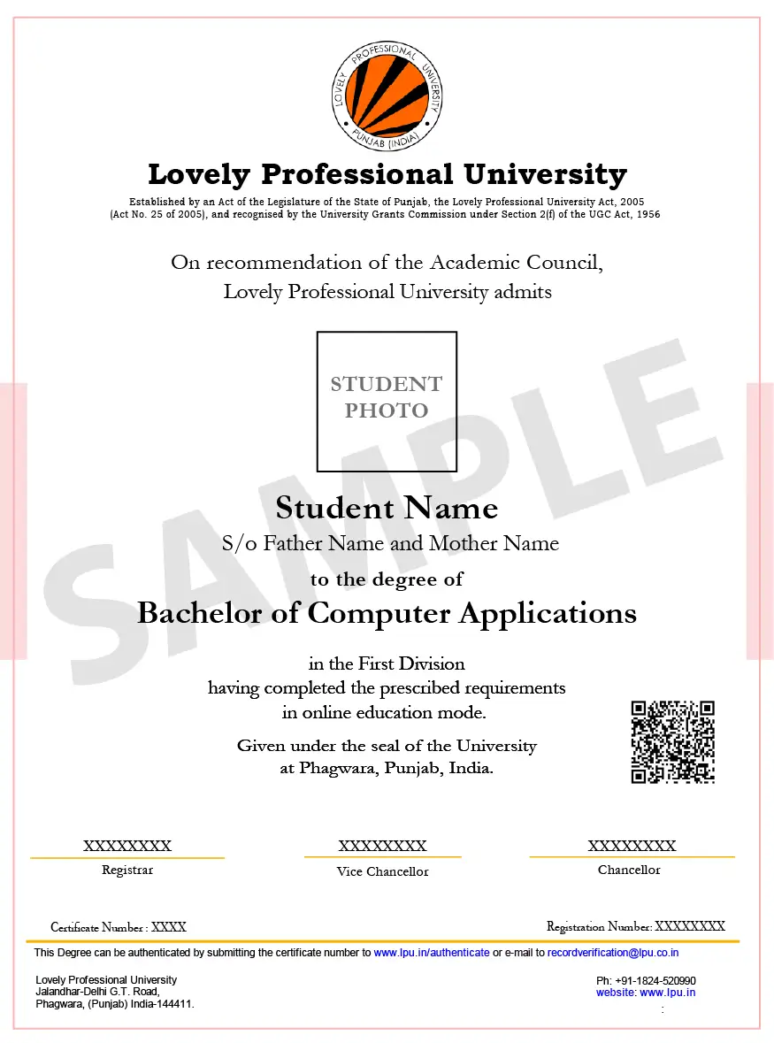 Online BCA degree
