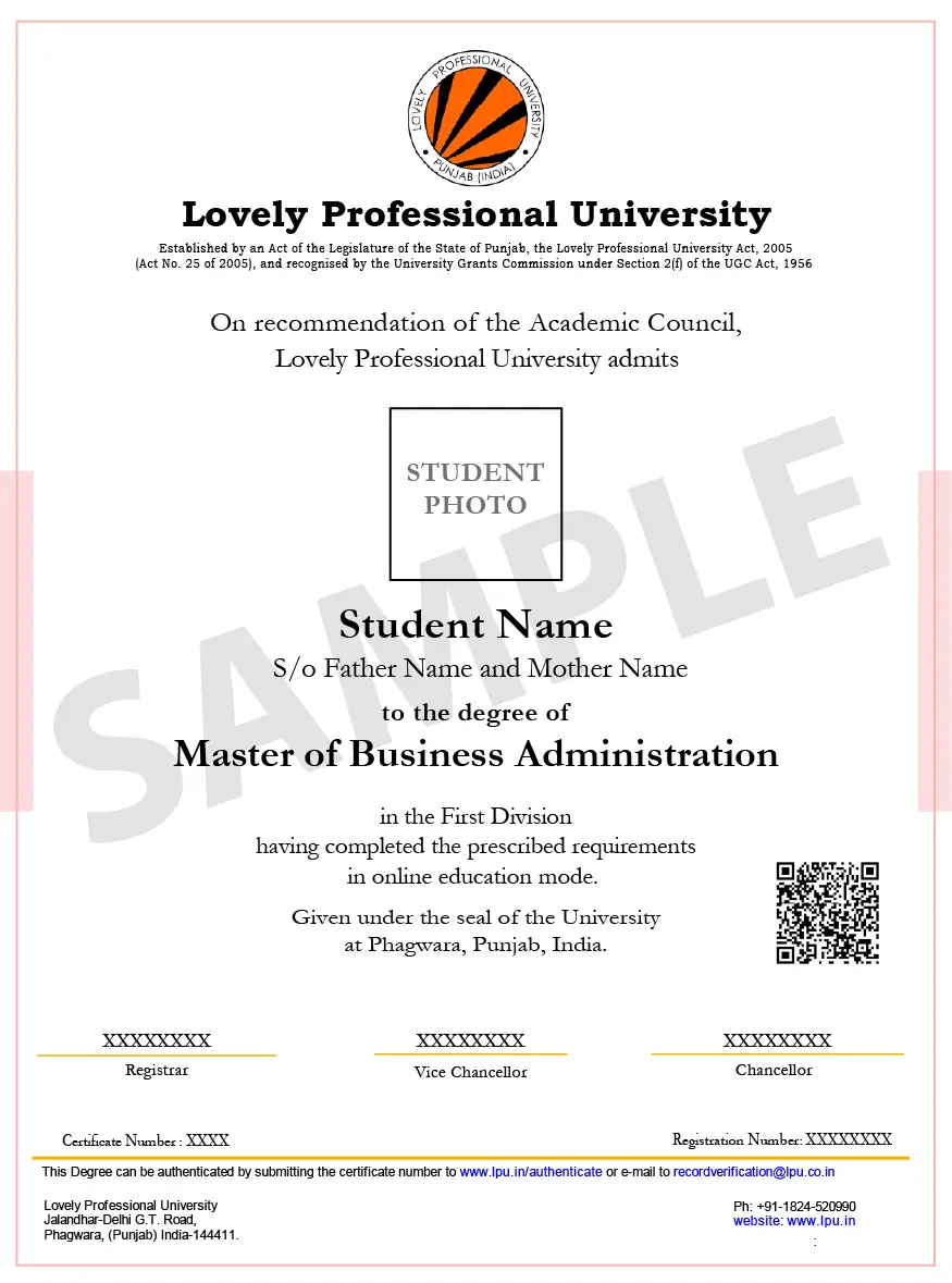Online MBA degree